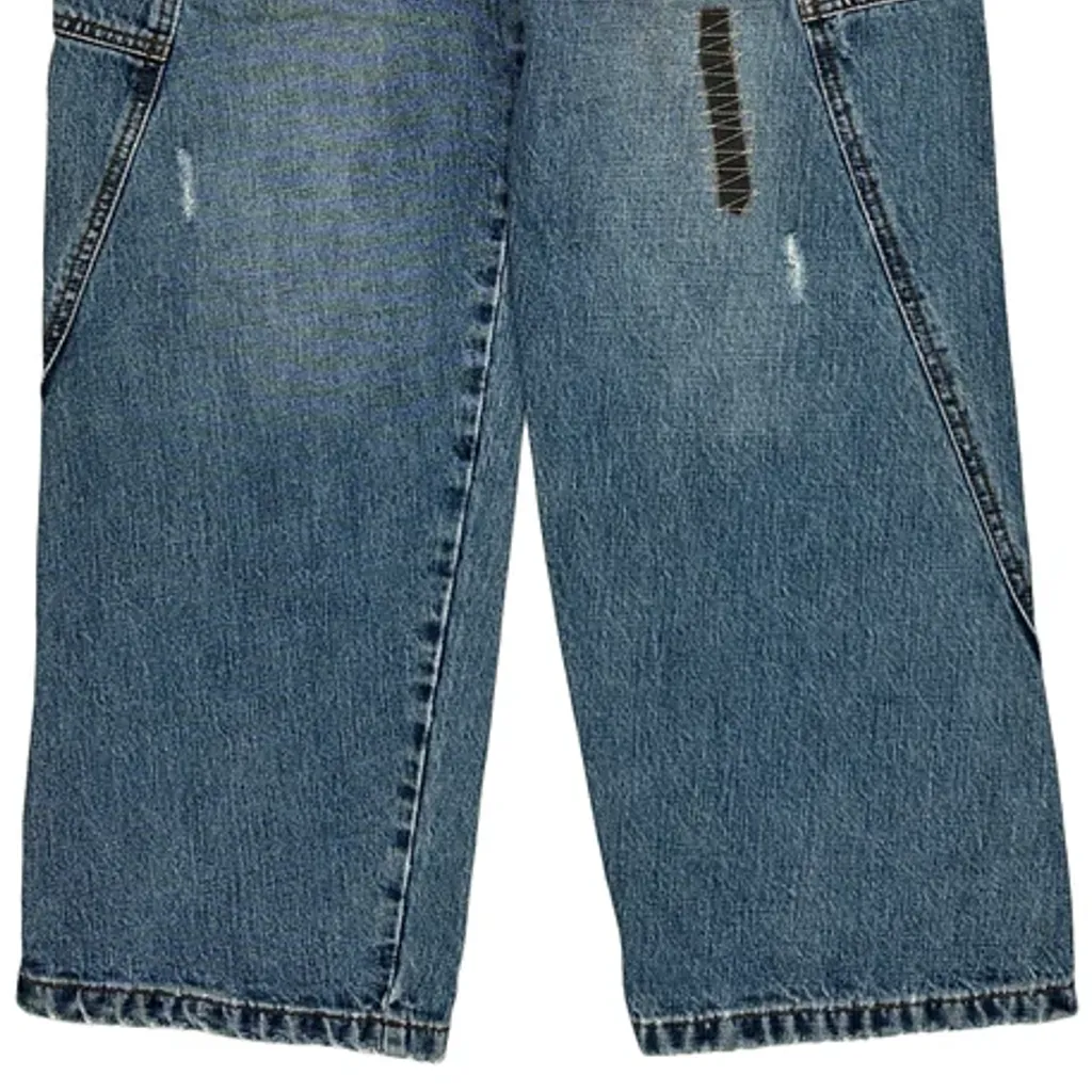 Unbranded Panelled Jeans - 36W 27L Blue Denim - Image 8