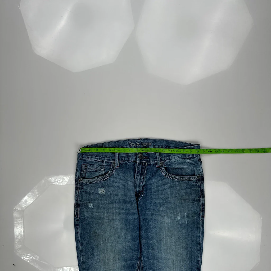 Unbranded Slim Fit Jeans - 36W 30L Blue Cotton - Image 3