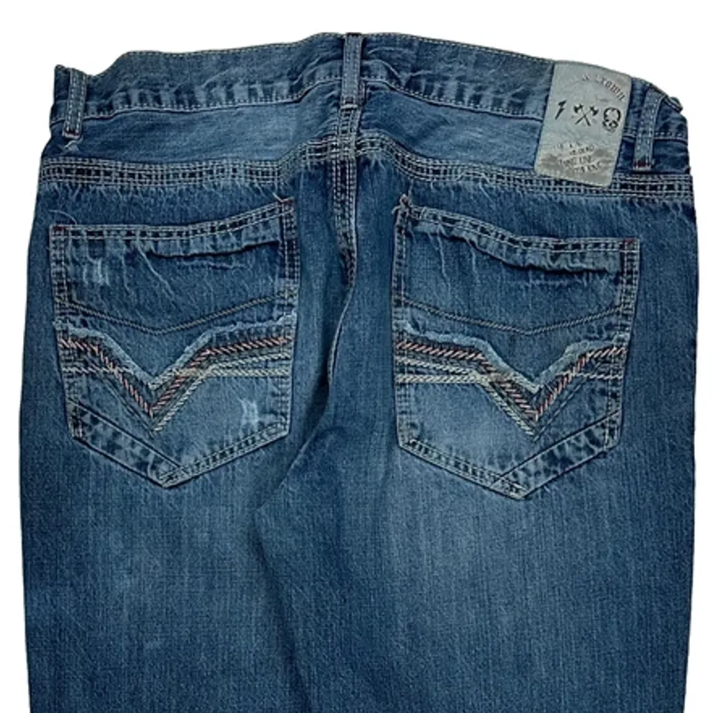 Unbranded Slim Fit Jeans - 36W 30L Blue Cotton - Image 7