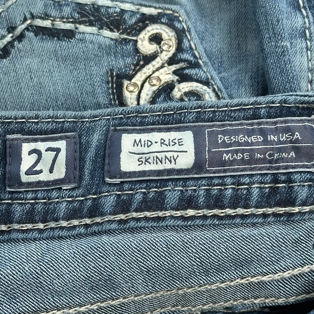 Unbranded Skinny Jeans - 28W UK 6 Blue Denim - Image 6