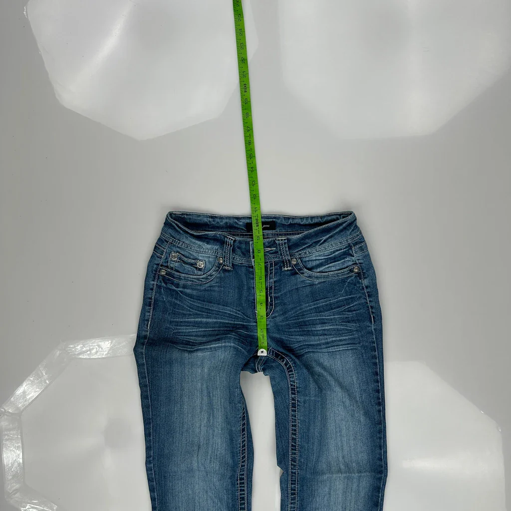 Unbranded Boot Cut Jeans - 30W UK 8 Blue Cotton - Image 4