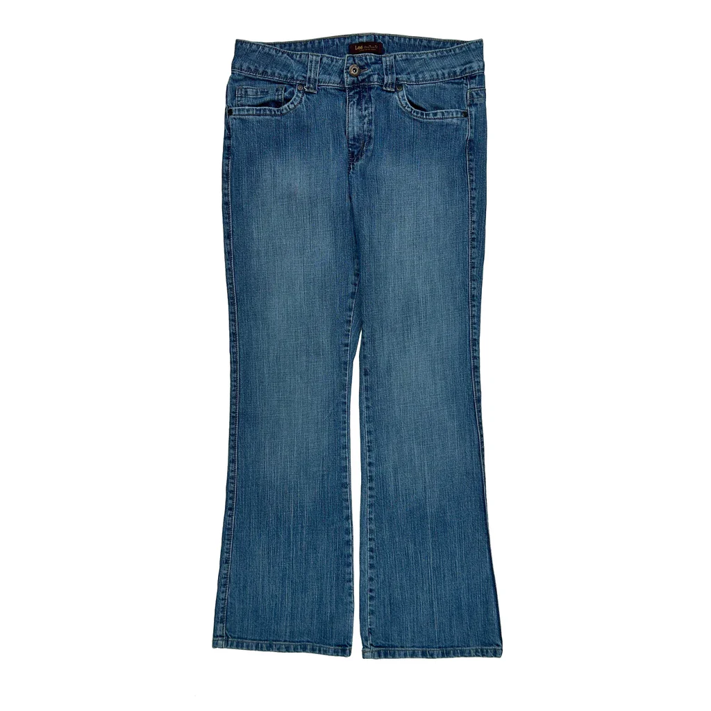 Unbranded Flared Jeans - 32W UK 12 Blue Cotton - Image 2
