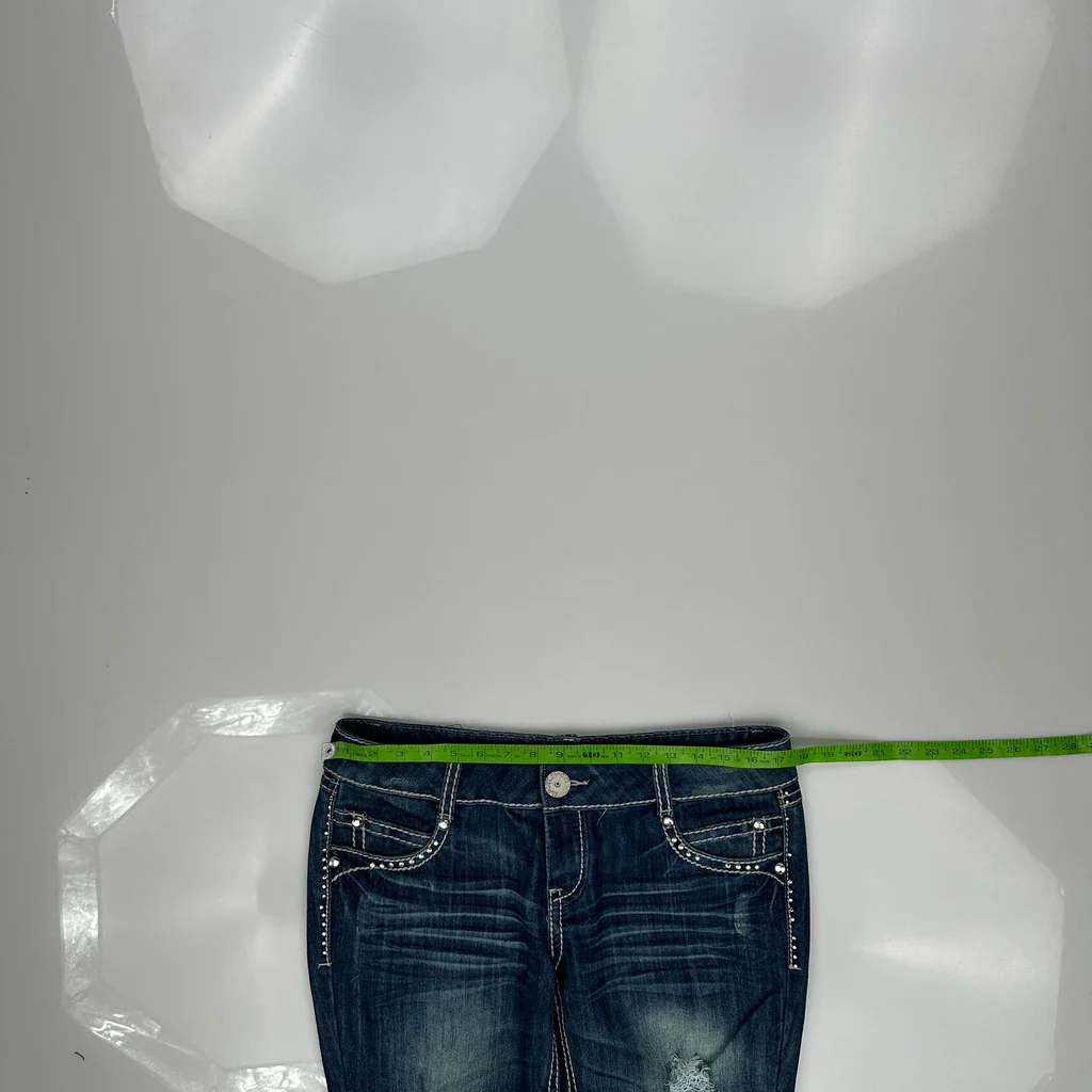 Unbranded Jeans - 34W UK 12 Blue Cotton Blend - Image 3