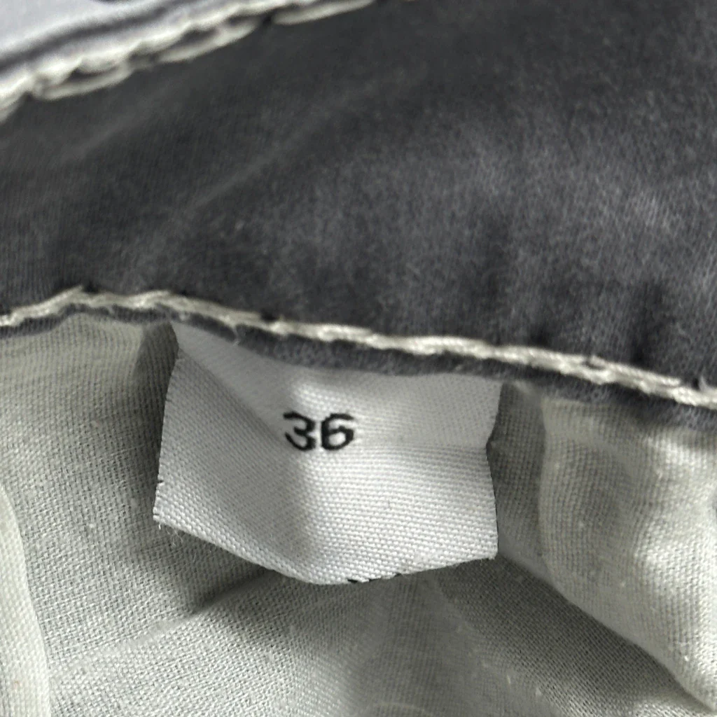 Unbranded Contrast Stitch Jeans - 28W US 4 Gray Cotton - Image 6