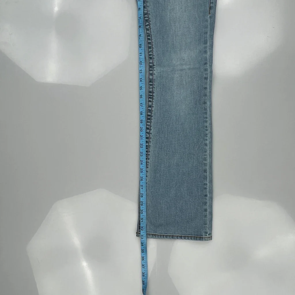 Unbranded Boot Cut Jeans - 30W UK 8 Light Wash Cotton - Image 5