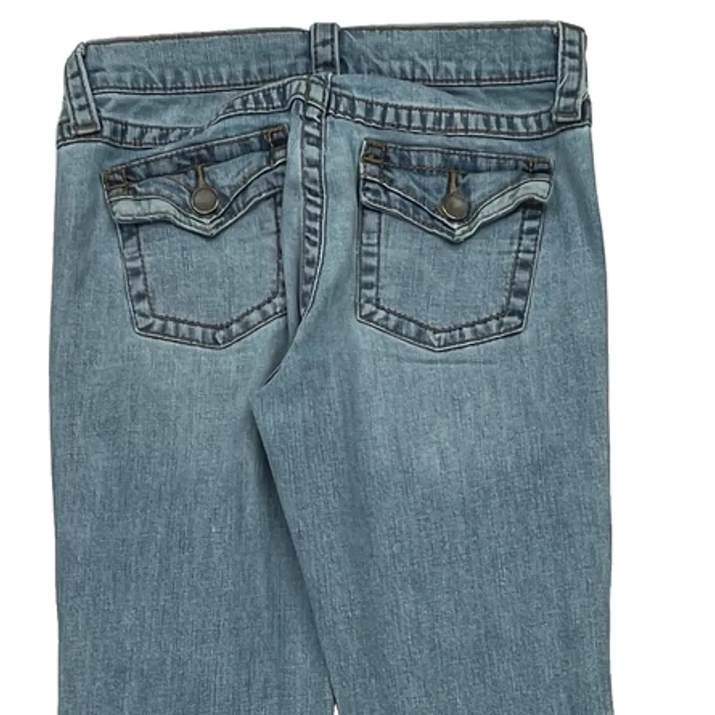 Unbranded Boot Cut Jeans - 30W UK 8 Light Wash Cotton - Image 8