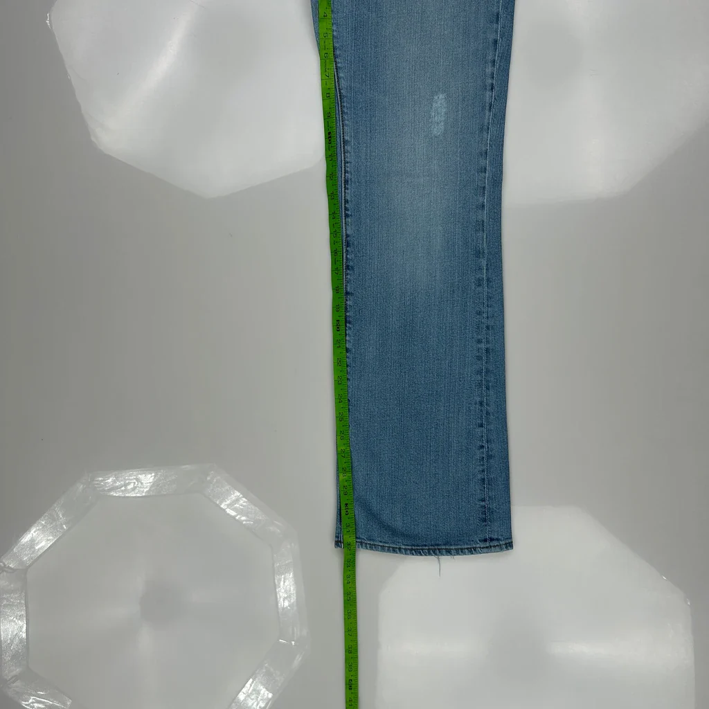 Unbranded Studded Jeans - 30W UK 10 Light Wash Cotton Blend - Image 5