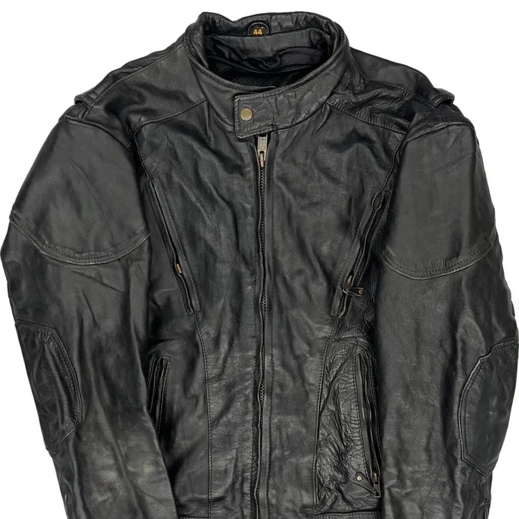 Unbranded Motorcycle Leather Jacket - Large Black Leather - Image 4