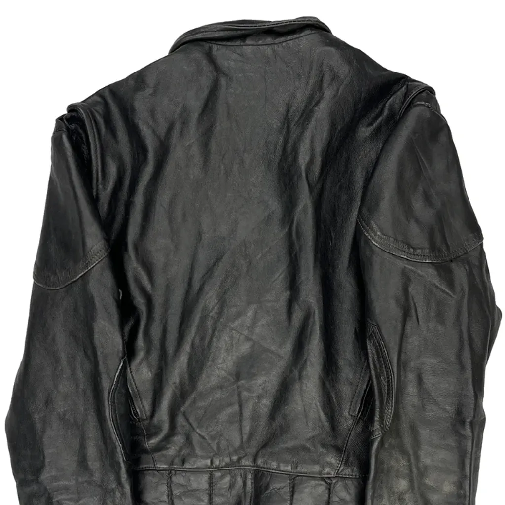 Unbranded Motorcycle Leather Jacket - Large Black Leather - Image 6