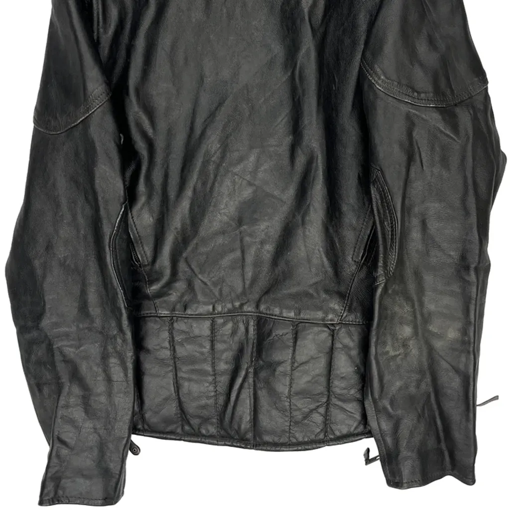 Unbranded Motorcycle Leather Jacket - Large Black Leather - Image 7