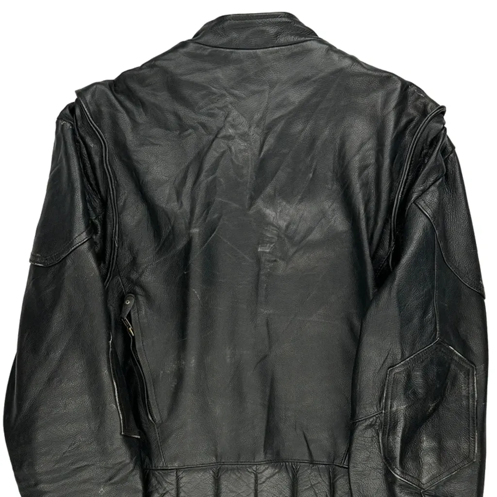 Unbranded Motorcycle Leather Jacket - Large Black Leather - Image 7