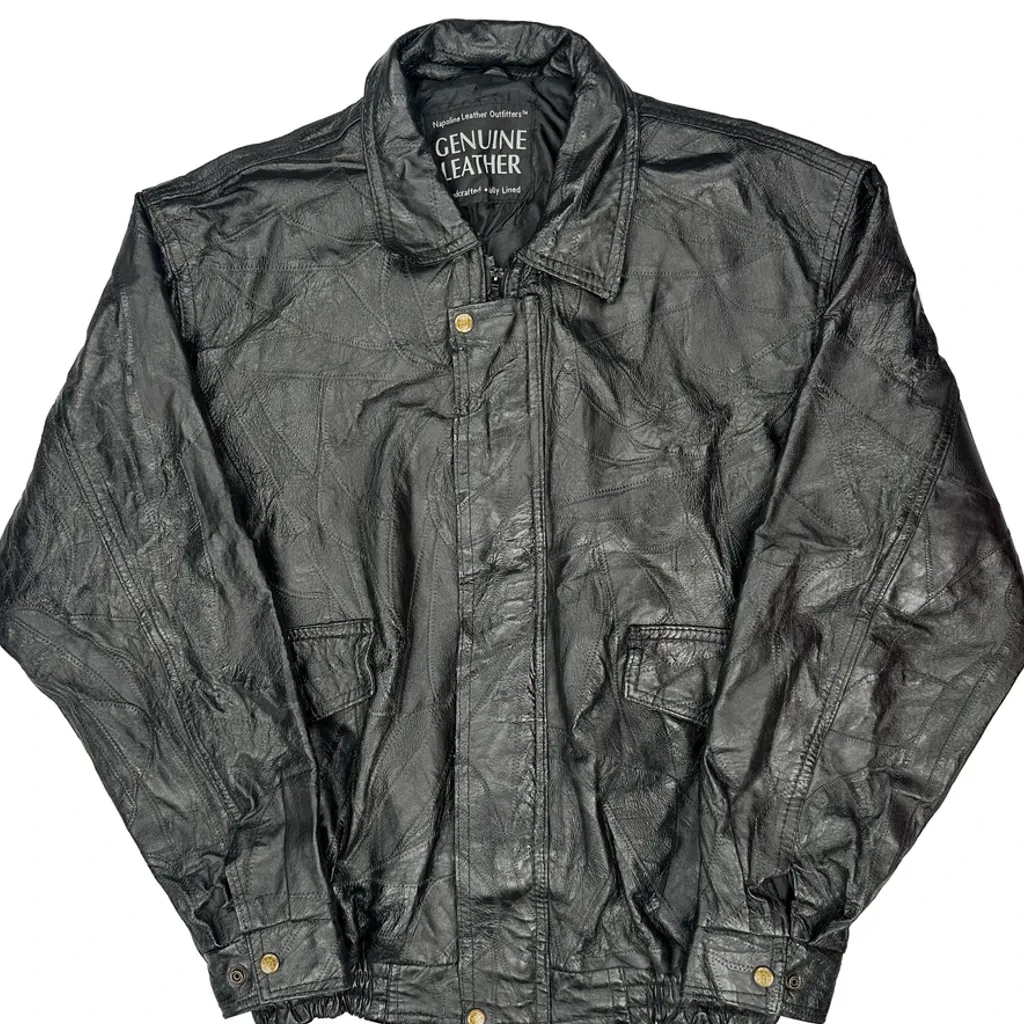 Unbranded Leather Jacket - Large Black Leather - Image 4