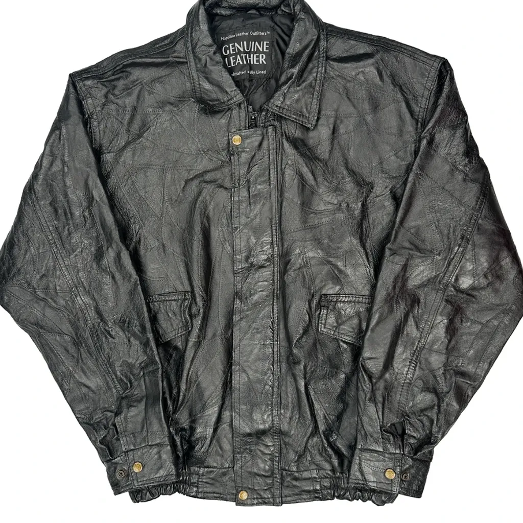 Unbranded Leather Jacket - Large Black Leather - Image 5