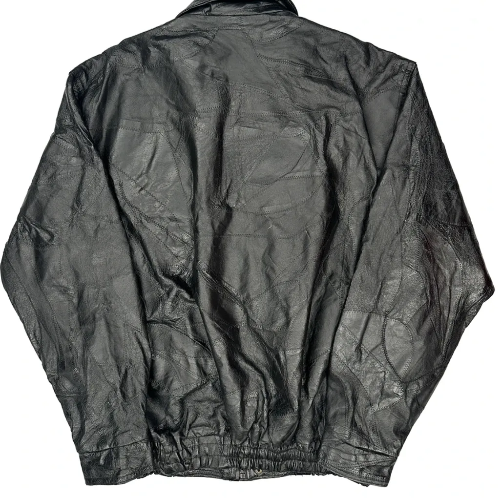 Unbranded Leather Jacket - Large Black Leather - Image 7