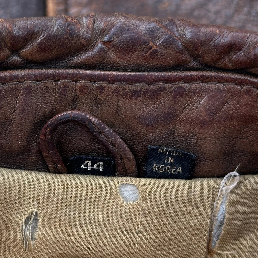 Unbranded A2 Flight Leather Jacket - Large Brown Leather - Image 3