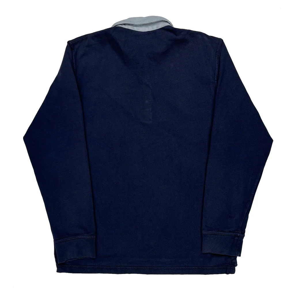Unbranded Rugby Shirt - Large Blue Cotton - Image 2