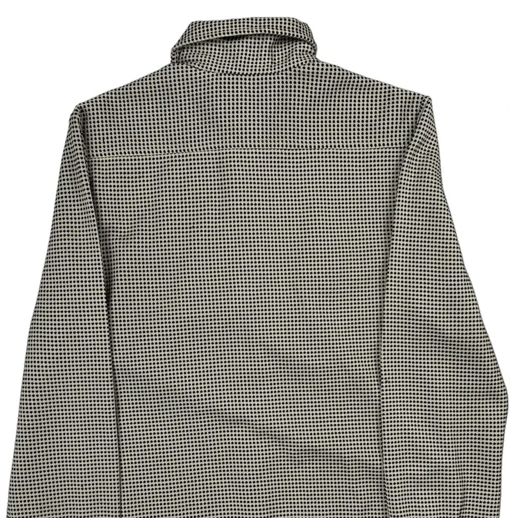 Unbranded Checked Dagger Collar Shirt - Small Black & White Cotton - Image 6