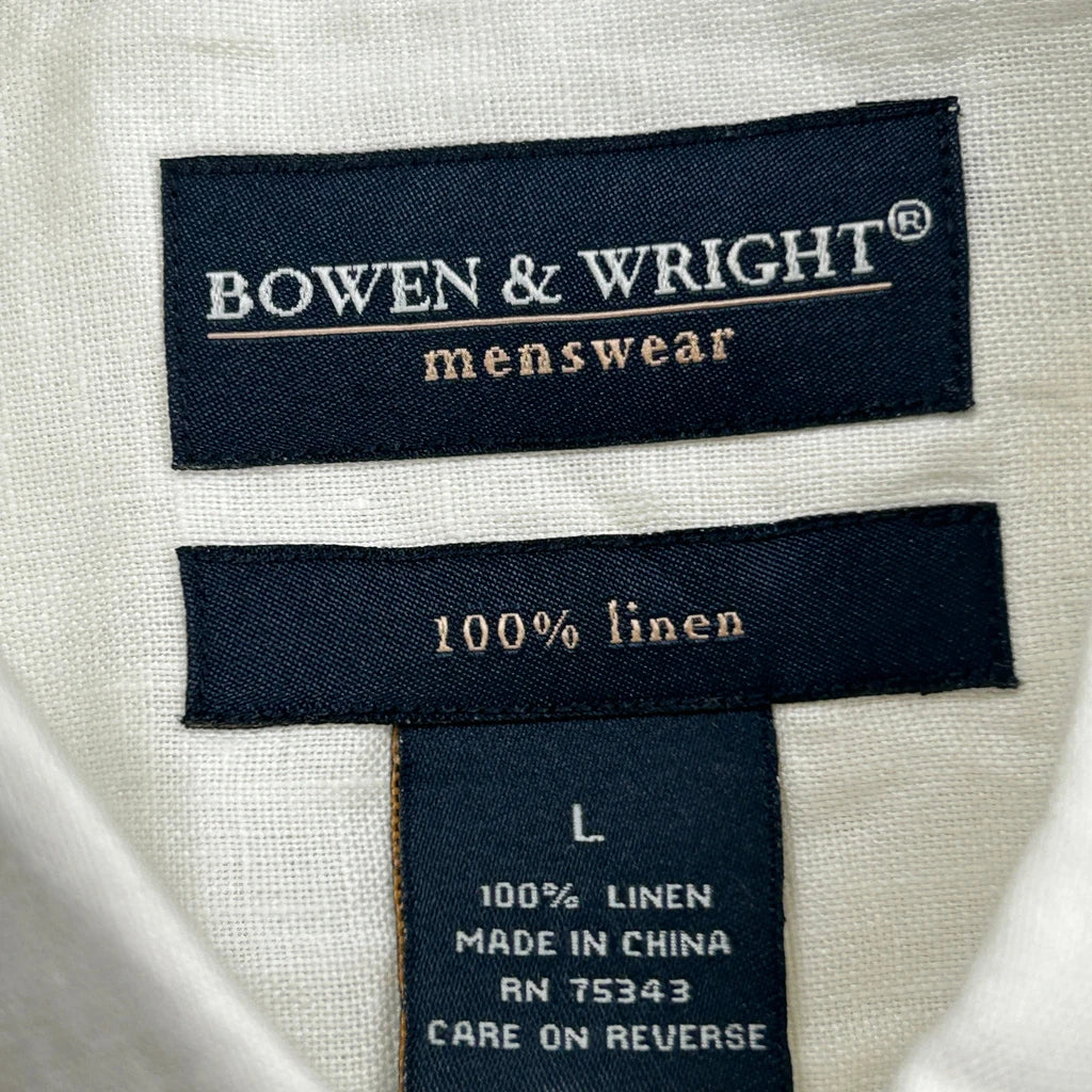 Unbranded Shirt - Large White Linen - Image 3