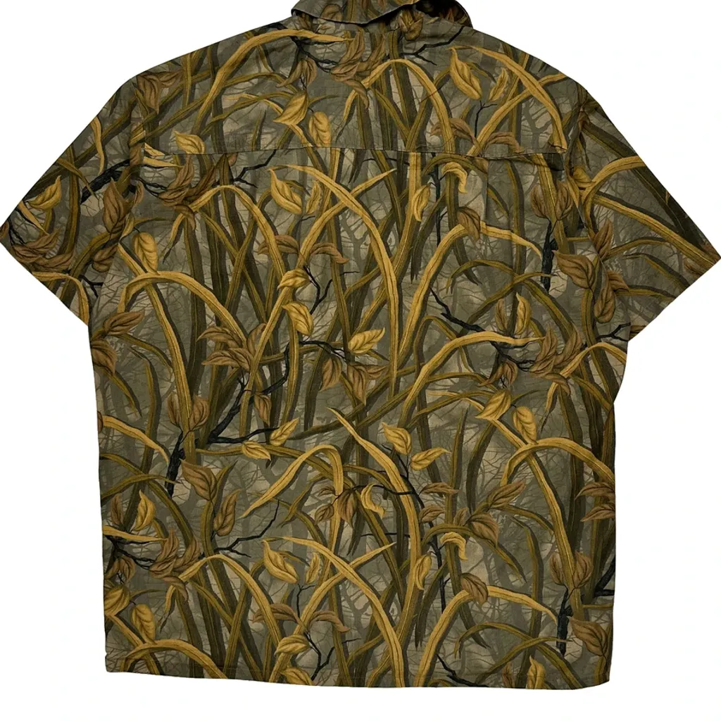 Unbranded Short Sleeve Shirt - Large Brown Cotton - Image 7