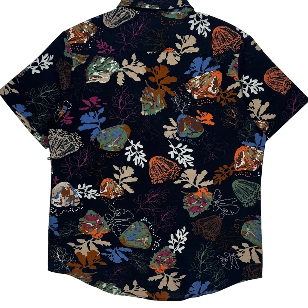 Unbranded Floral Short Sleeve Shirt - 3XL Multicoloured Cotton - Image 6
