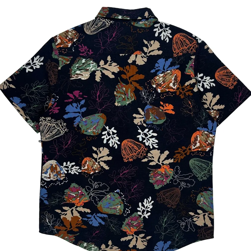 Unbranded Floral Short Sleeve Shirt - 3XL Multicoloured Cotton - Image 7