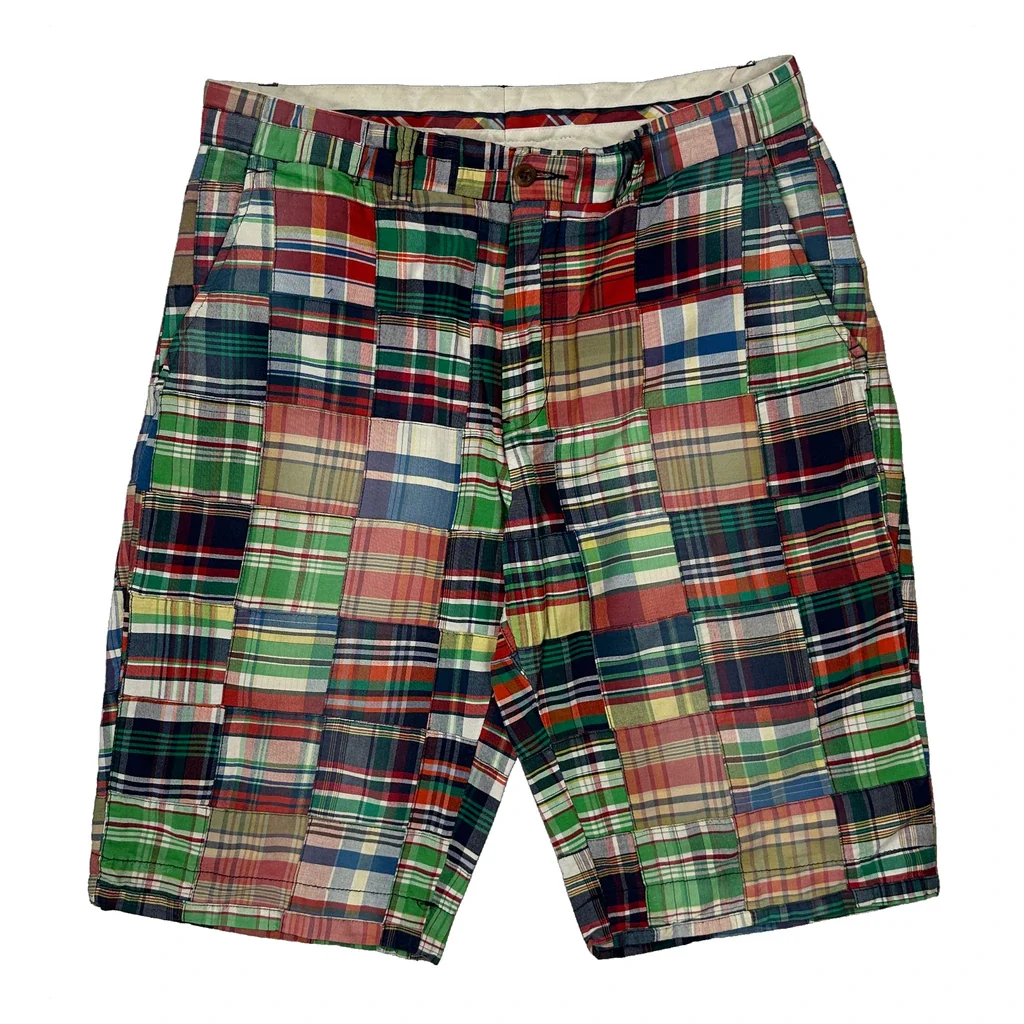 Unbranded Checked Shorts - 32W 12L Multicoloured Cotton - Image 2