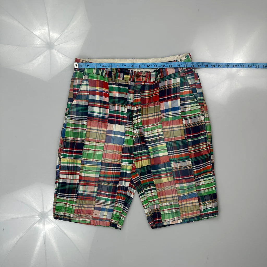 Unbranded Checked Shorts - 32W 12L Multicoloured Cotton - Image 3