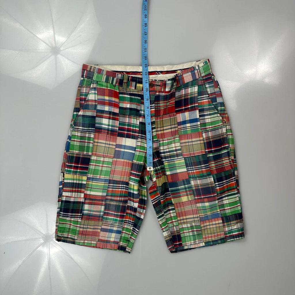 Unbranded Checked Shorts - 32W 12L Multicoloured Cotton - Image 4