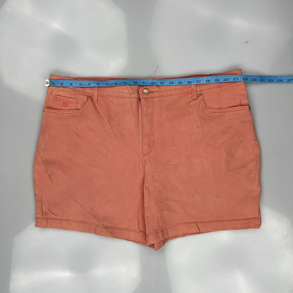 Unbranded Shorts - 42W UK 22 Orange Cotton - Image 3