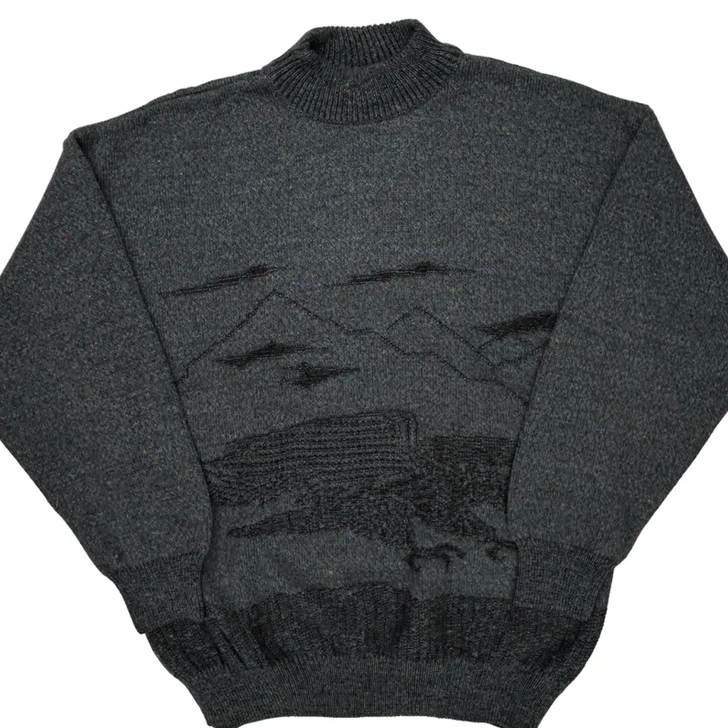 Unbranded Sweater - Medium Gray Wool Blend - Image 6