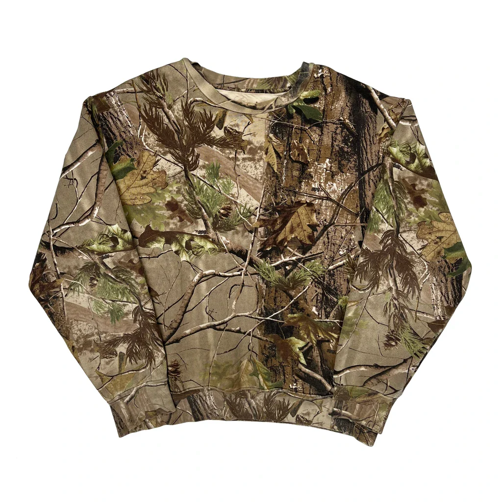 Unbranded Camo Sweatshirt - Large Camo Cotton