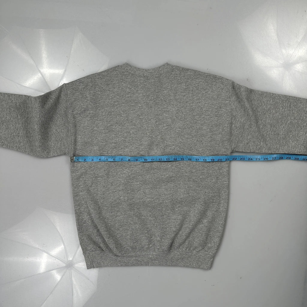 Unbranded Sweatshirt - Medium Grey Cotton Blend - Image 3