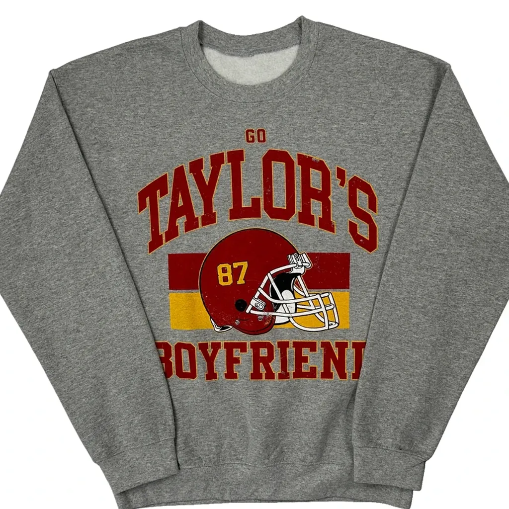 Unbranded Sweatshirt - Medium Grey Cotton Blend - Image 4