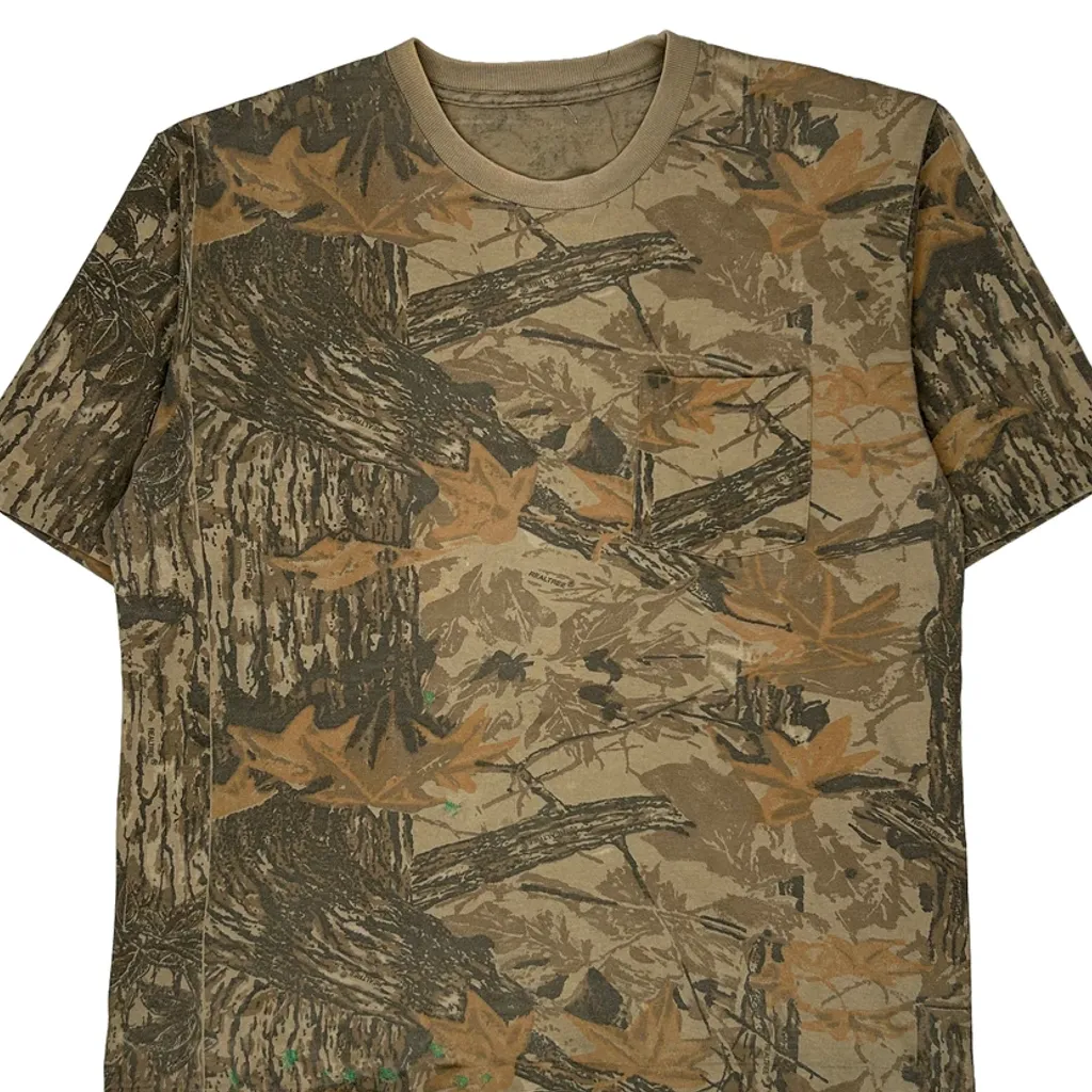 Unbranded Camo T-Shirt - Large Green Cotton - Image 5