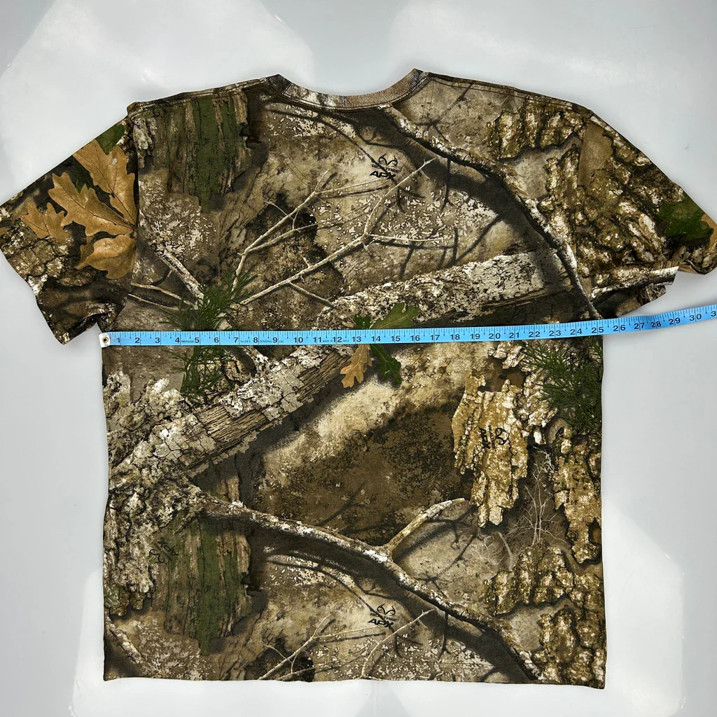 Unbranded Camo T-Shirt - XL Green Cotton - Image 3