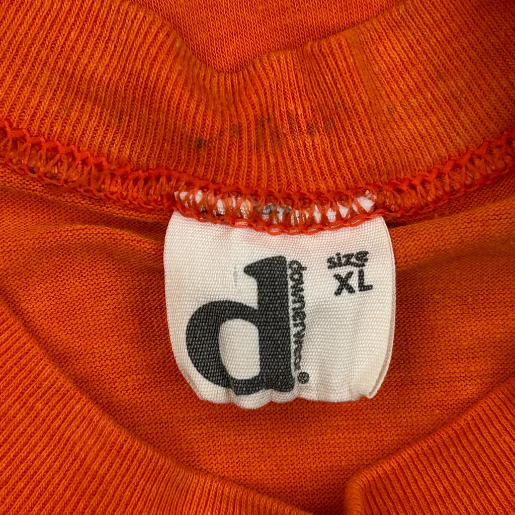 Unbranded Single Stitch T-Shirt - XL Orange Cotton - Image 3