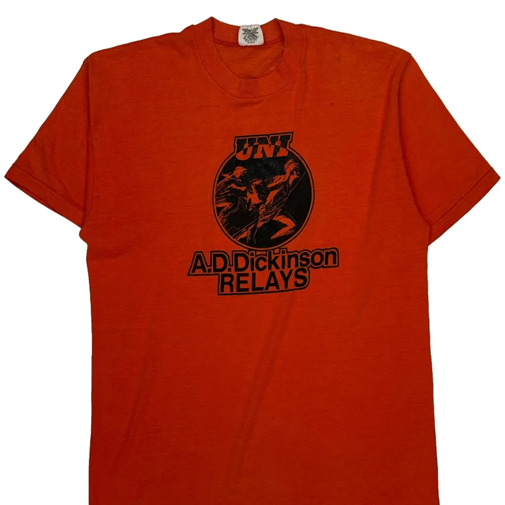 Unbranded Single Stitch T-Shirt - XL Orange Cotton - Image 5