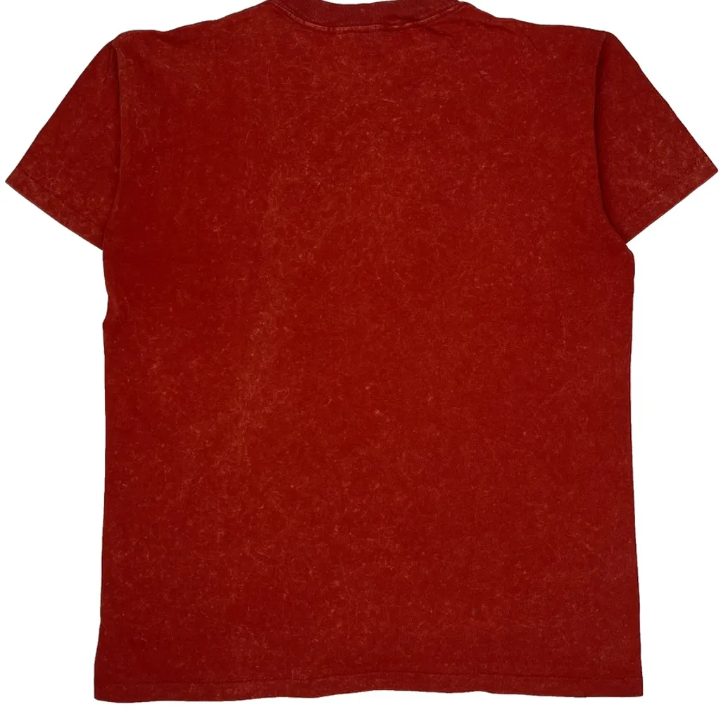 Unbranded Single Stitch T-Shirt - Large Red Cotton - Image 6