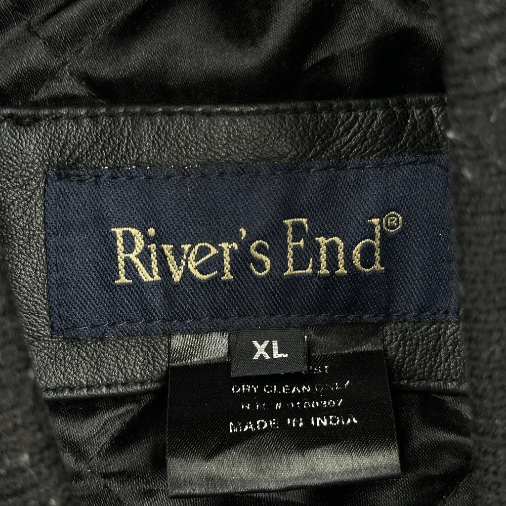 Unbranded Varsity Jacket - XL Black Leather - Image 3