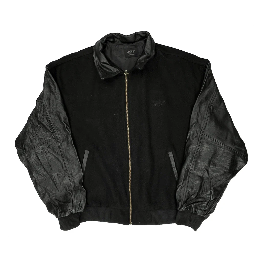 Unbranded Varsity Jacket - 2XL Black Leather