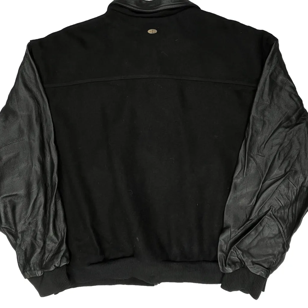 Unbranded Varsity Jacket - 2XL Black Leather - Image 7
