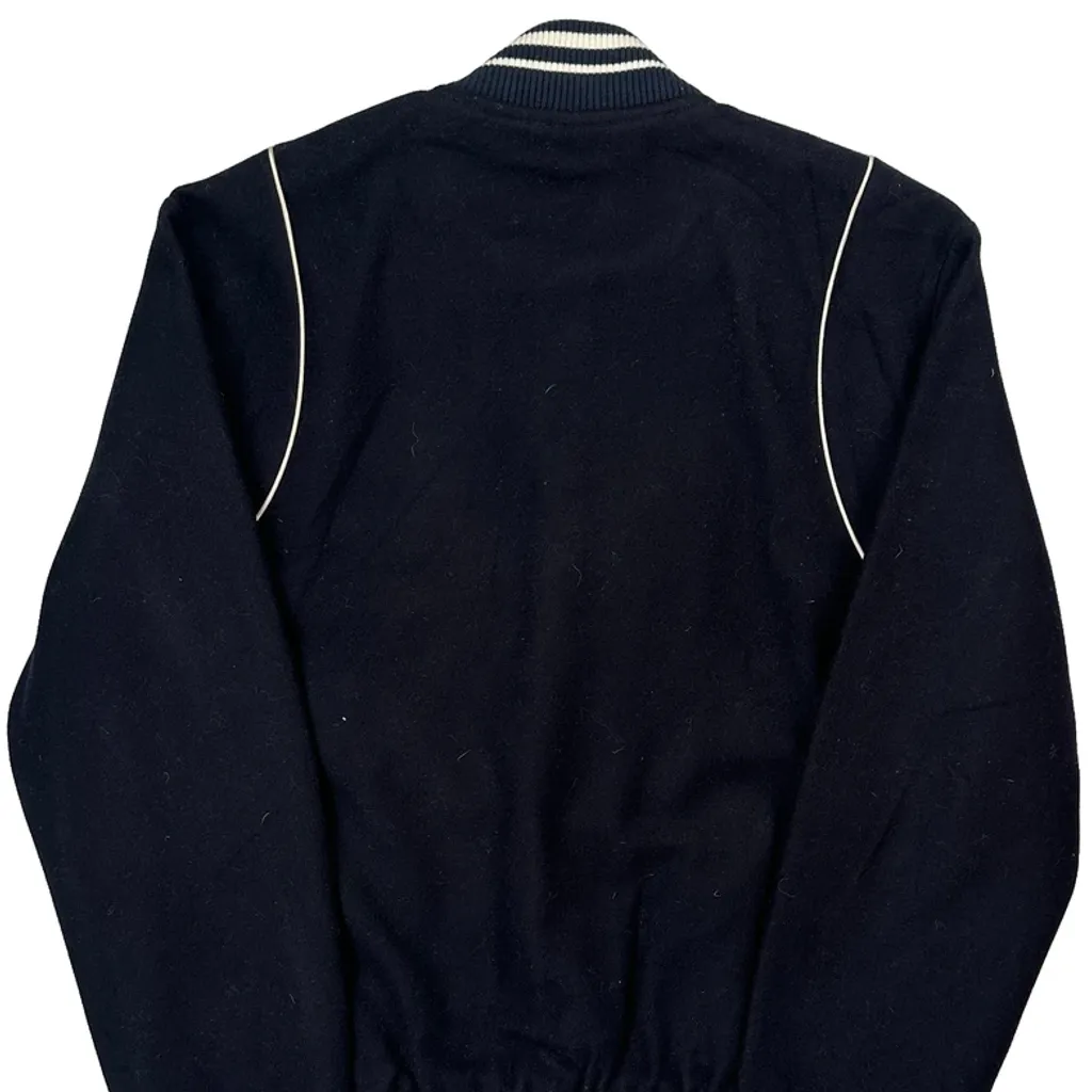 Unbranded Varsity Jacket - No Size Navy Wool Blend - Image 6