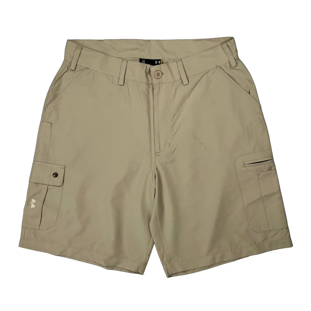 Under Armour Cargo Shorts - Medium Beige Polyester