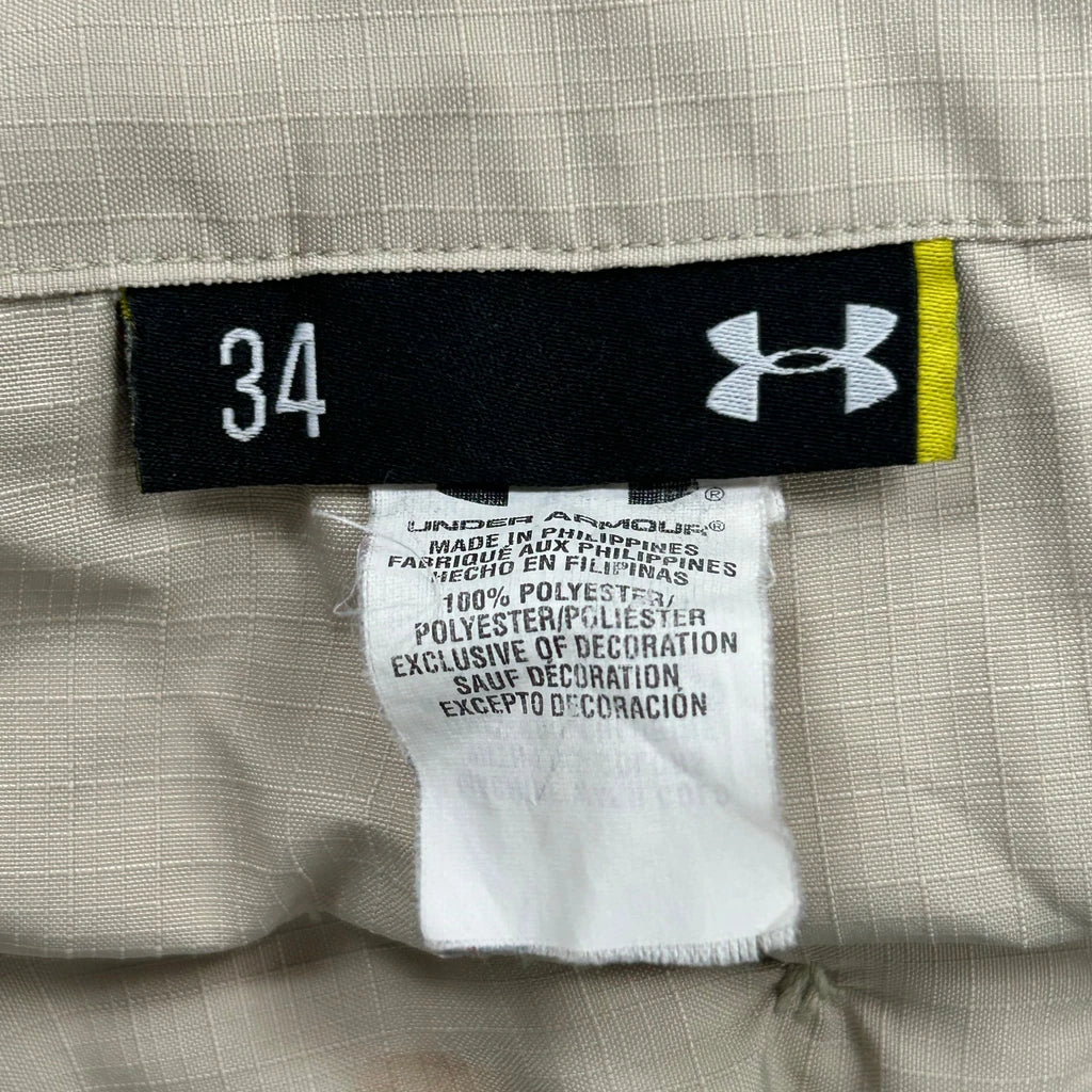 Under Armour Cargo Shorts - Medium Beige Polyester - Image 3