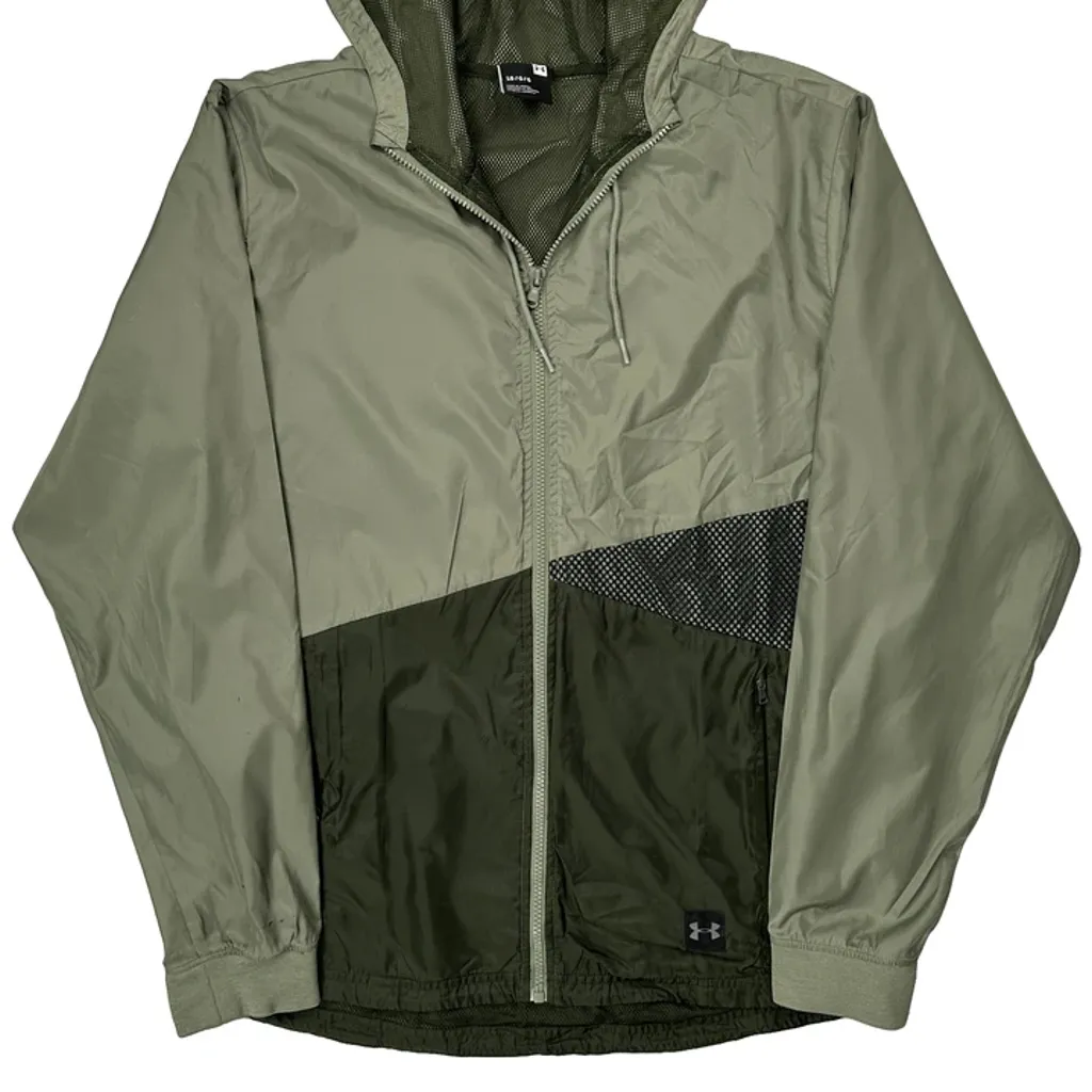 Under Armour Windbreaker - Large Green Polyester - Image 5