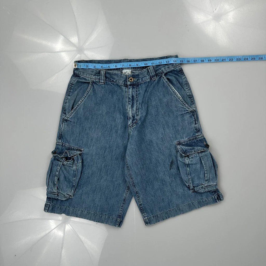 Union Bay Cargo Shorts - 29W 12L Blue Cotton - Image 3