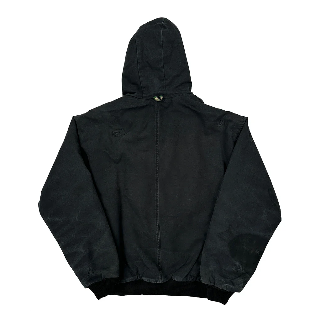 Unisource Logo Berne Workwear Jacket - Large Black Cotton Blend - Image 2