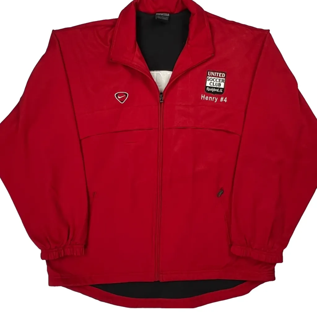 United Soccer Club Nike Track Jacket - Medium Red Polyester - Image 5