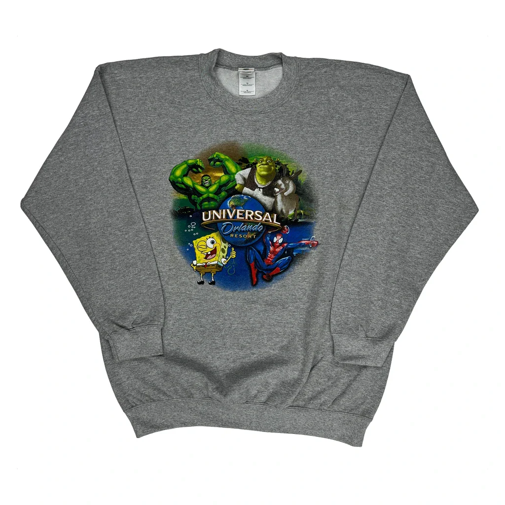 Universal Orlando Resort Universal Studios Graphic Sweatshirt - XL Grey Cotton Blend