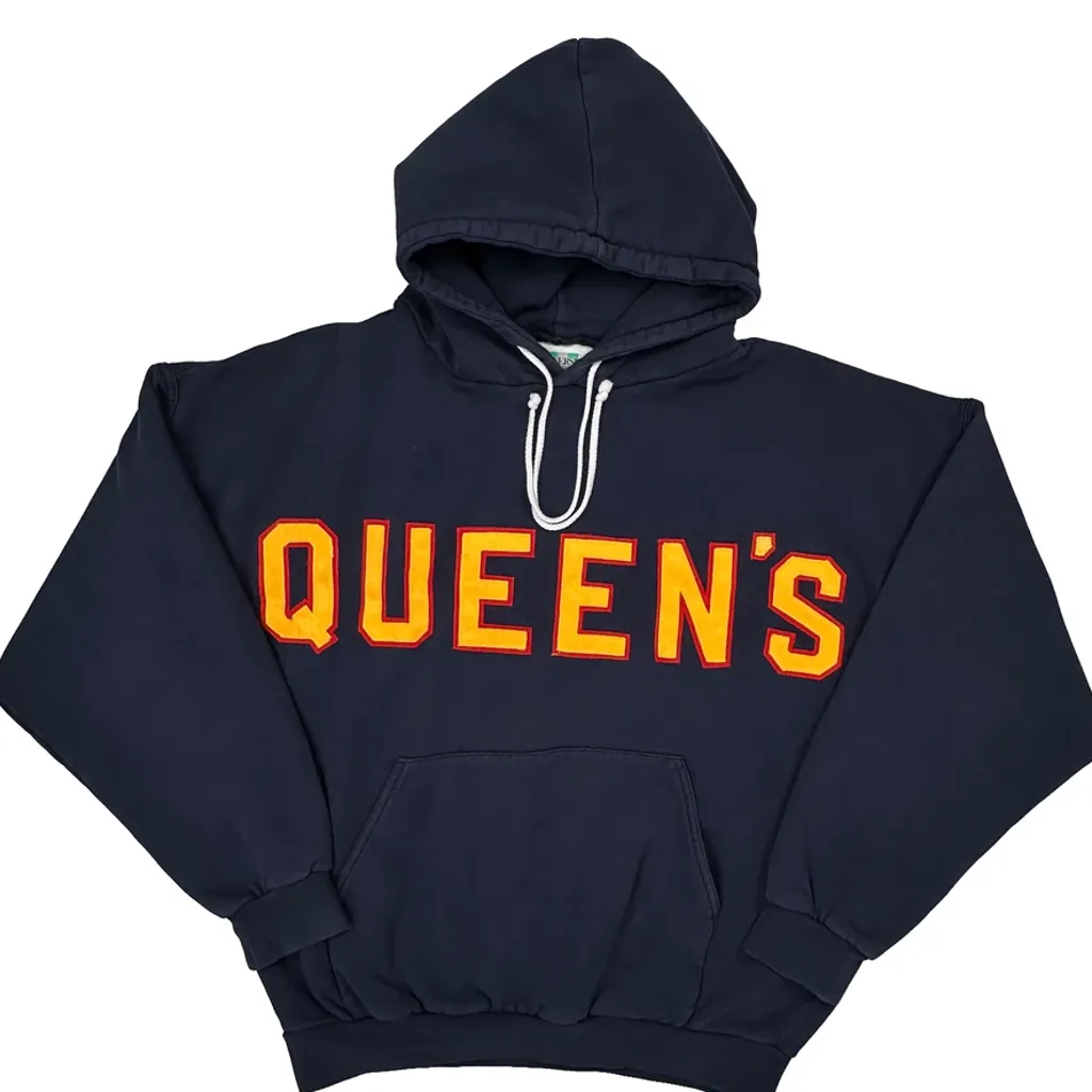 Queens University Class College Hoodie - Medium Navy Cotton - Image 5